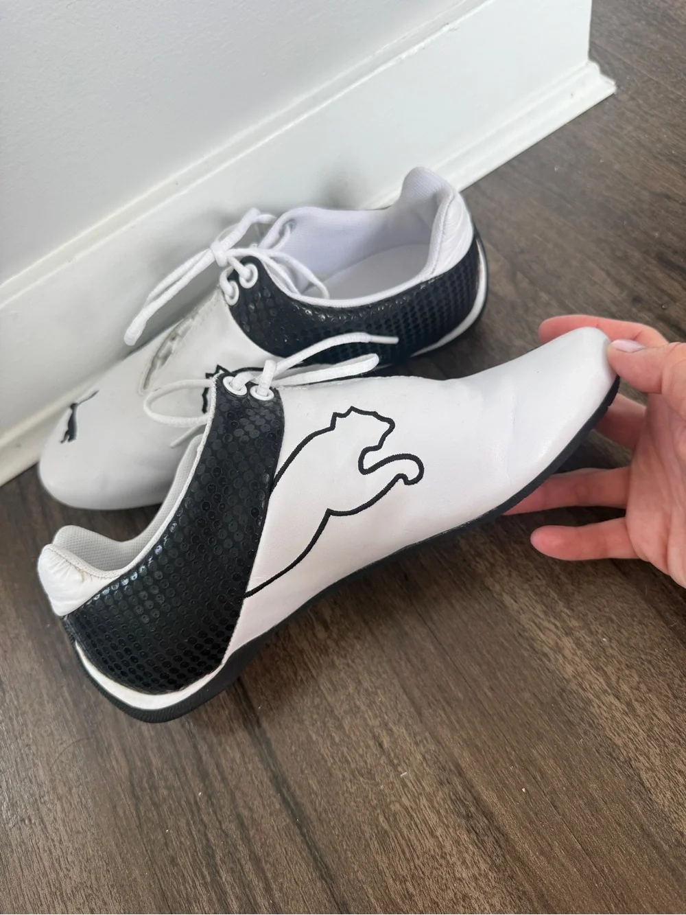 Puma Speedcat White & Black Leather Driving Shoes EU 37 - Picture 3 of 7